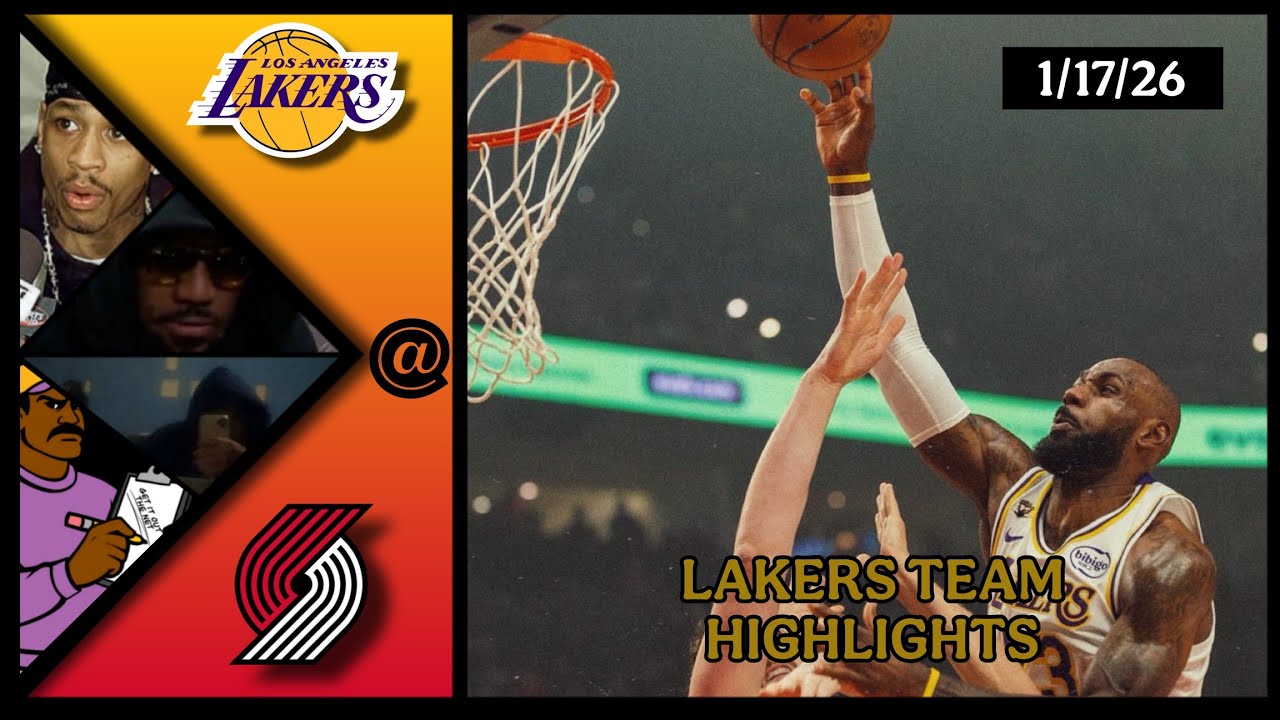 Lakers Team Highlights @ Blazers reaction W/ Coaches Den