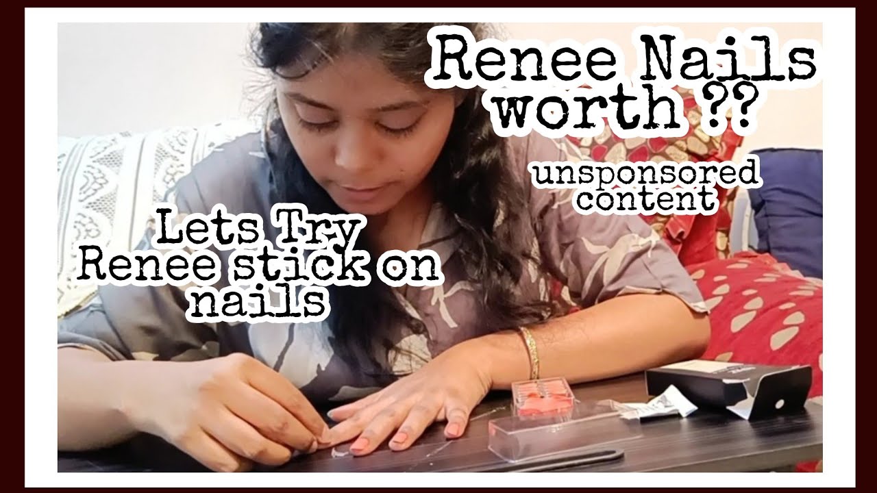 I tried doing nail extensions at home,Renee stick on nails for first time