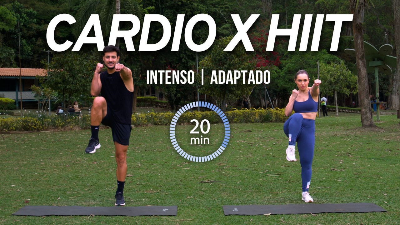 20 MIN CARDIO HIIT para perder barriga rápido, sem equipamentos e em casa