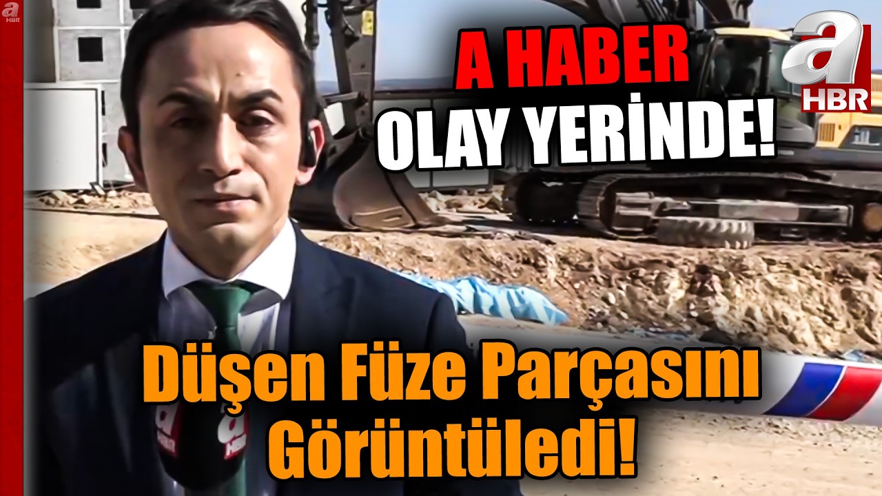 A Haber D&uuml;şen F&uuml;ze Par&ccedil;asının Yanından Canlı Yayında! | A Haber