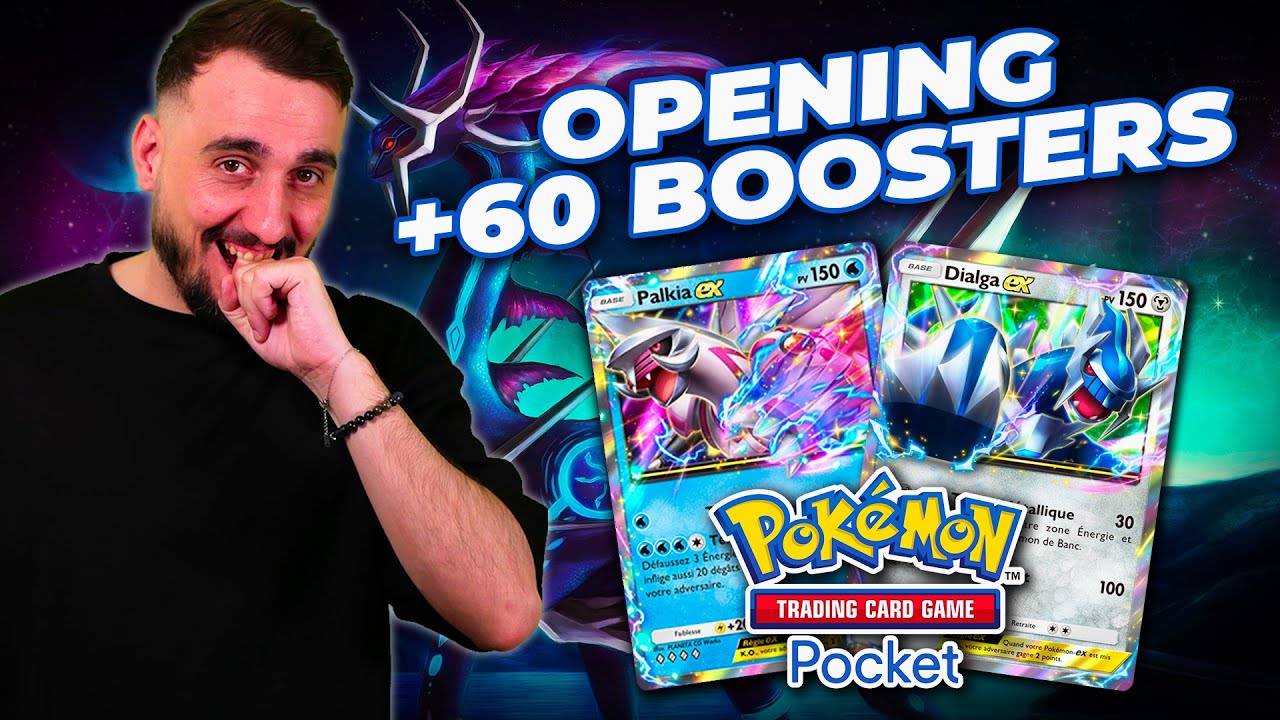 LA CHASSE AUX EX COMMENCE ! ON OUVRE DU BOOSTER CHOC SPATIO TEMPOREL EN MASSE SUR POKEMON POCKET !