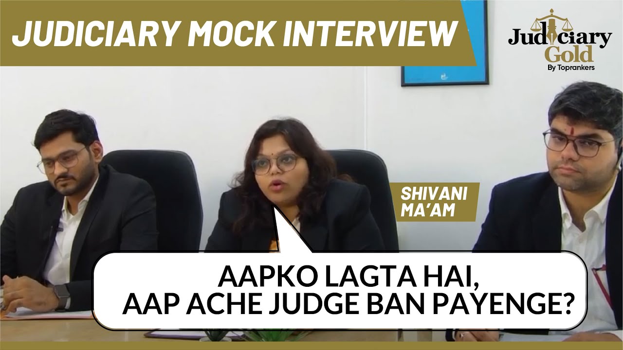 Judiciary Live Mock Interview | Mock Interview Preparation for Judiciary | Judiciary Preparation