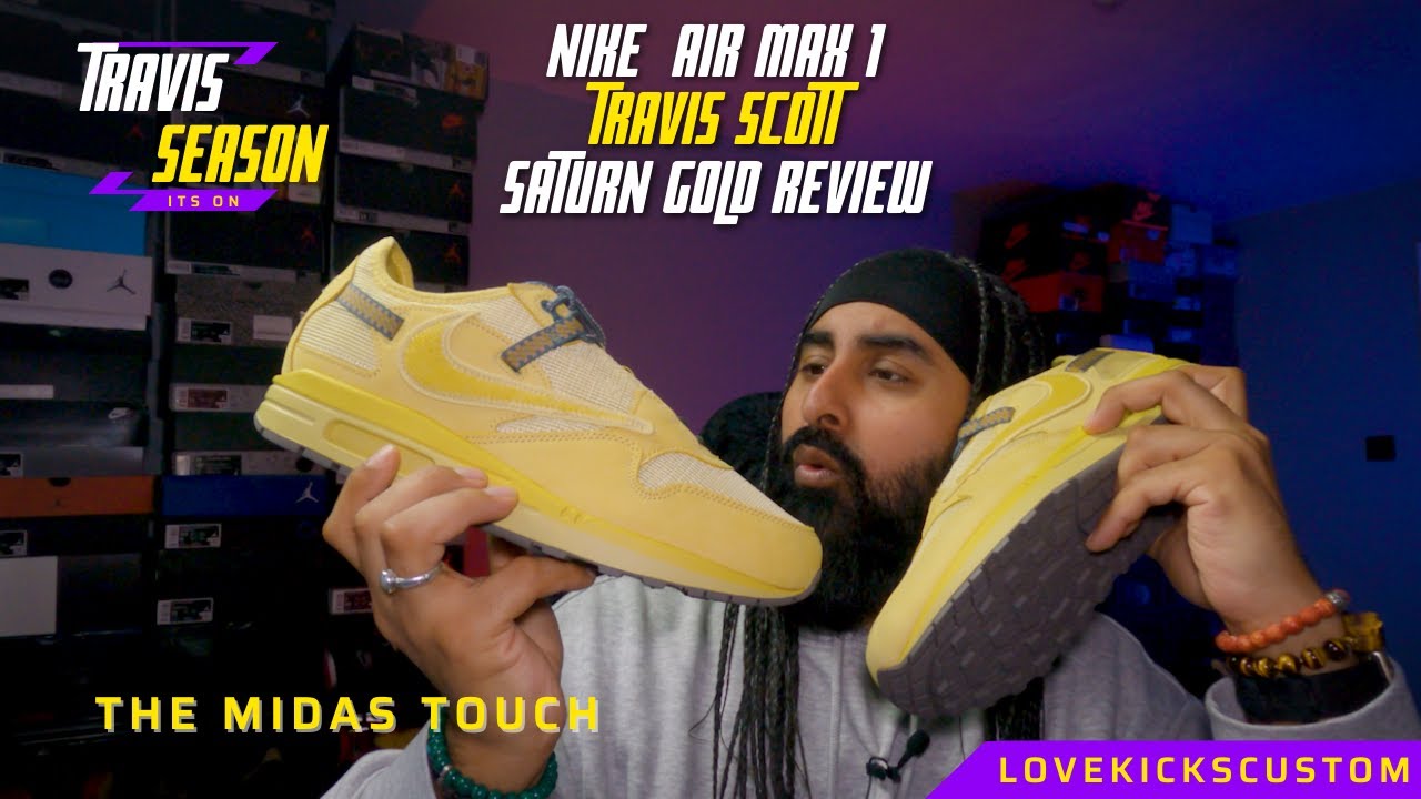 NIKE AIR MAX 1 TRAVIS SCOTT SATURN GOLD - REVEIW! MUST WATCH!! ARE THESE BETTER IN HAND?