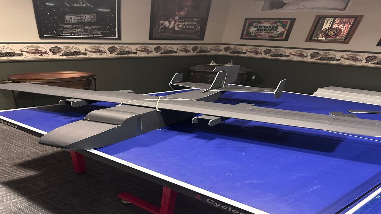 Foam Board Cargo Plane and 5in chaser