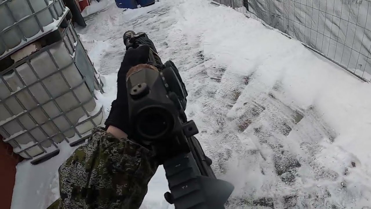 Airsoft gameplay, Finland, Brick Factory, 06-01-2026