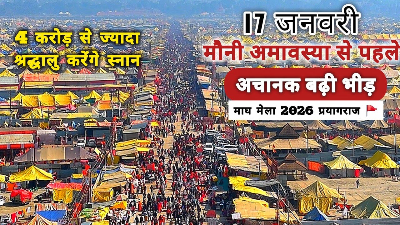 🔱 Magh Mela 2026 🚩: Huge Number Of Devotees Gathered Before Mauni Amavashya 