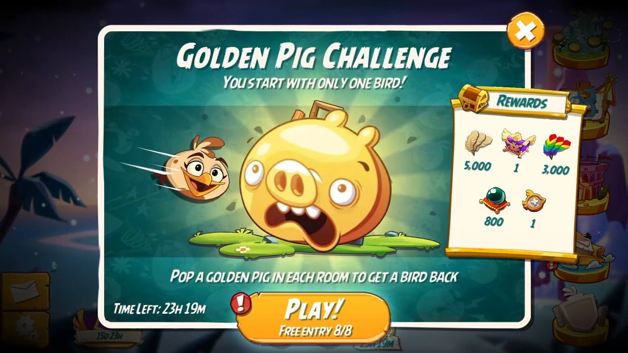 Angry Birds 2 AB2 Golden Pig Challenge (Jan 28, 2026)