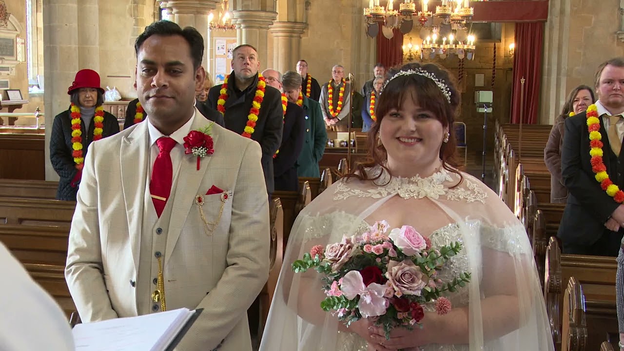 INDIAN/ENGLISH FUSION WEDDING CEREMONY IN A CHURCH