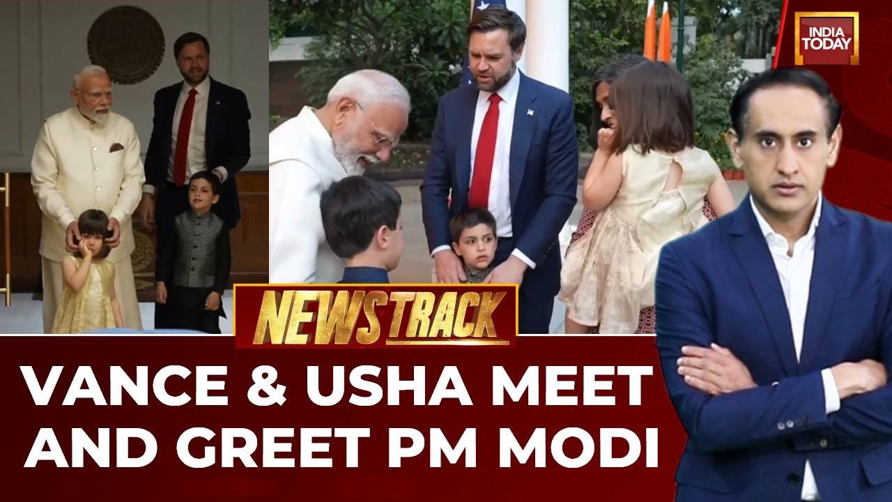 JD Vance India Visit: US Vice President JD Vance & Wife Usha Vance Meet & Greet PM Modi |India Today