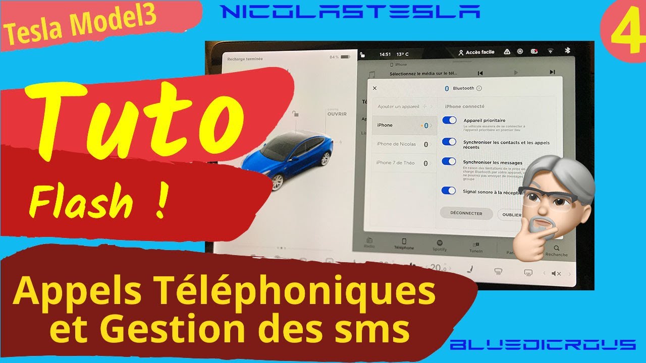 Flash-руководство по Tesla Model 3 и Model Y: управление телефонными звонками и SMS