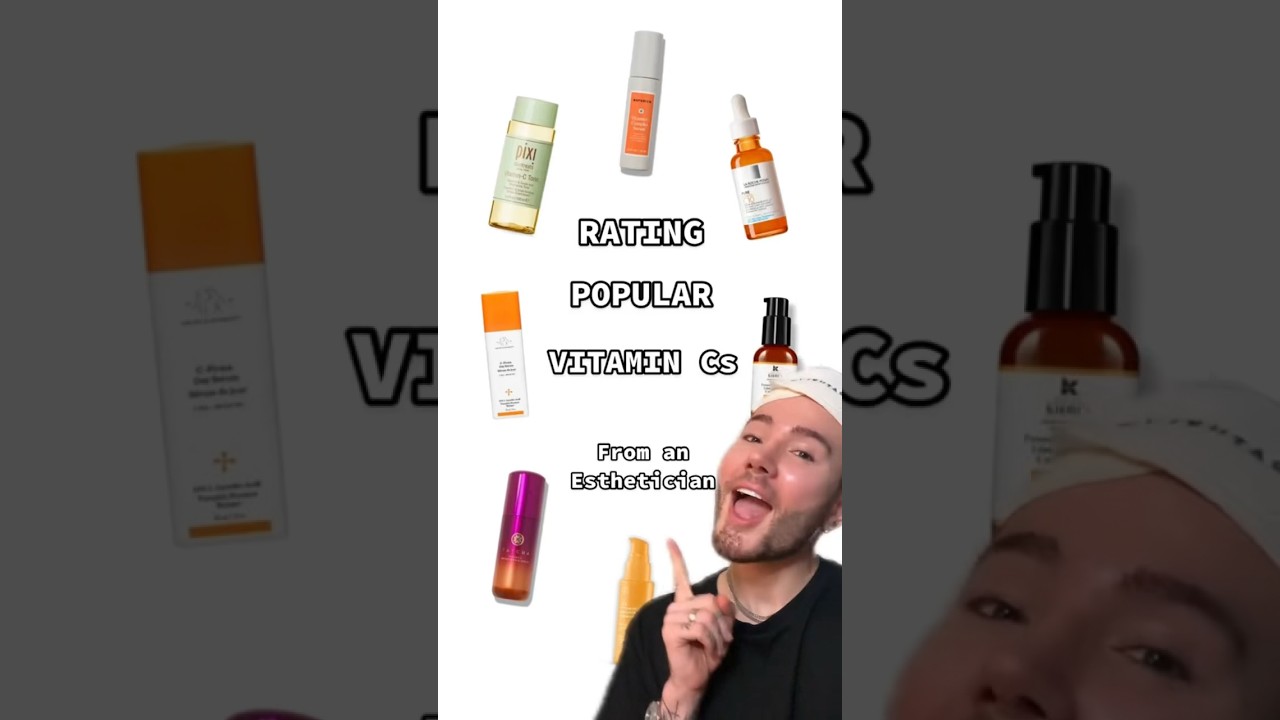 RATING VITAMIN C SERUMS!😱 (follow for more!💗) #skincare #skincareroutine #beauty #vitaminc #skin