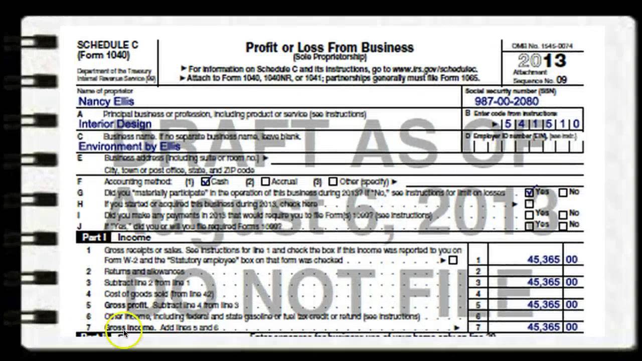 Lesson 2 - Self Employment Income & Taxes