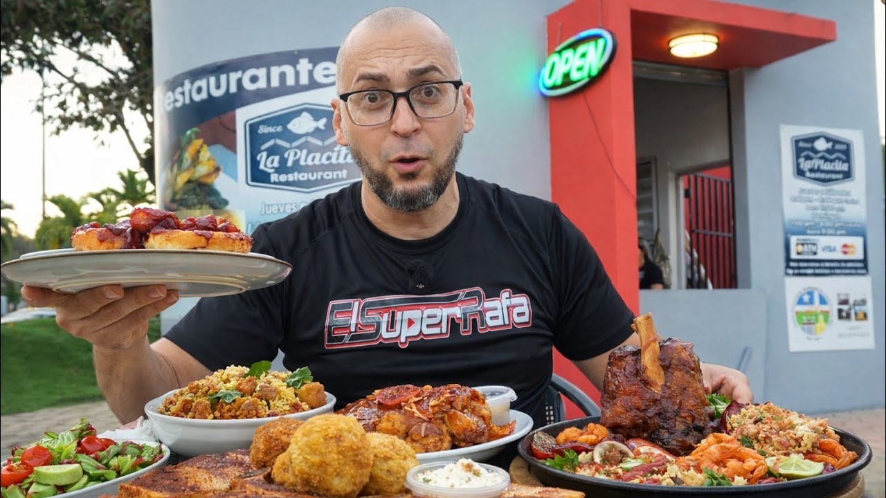 Probe mas de 10 Platos de Comida La Placita Restaurant en Lares Puerto Rico 