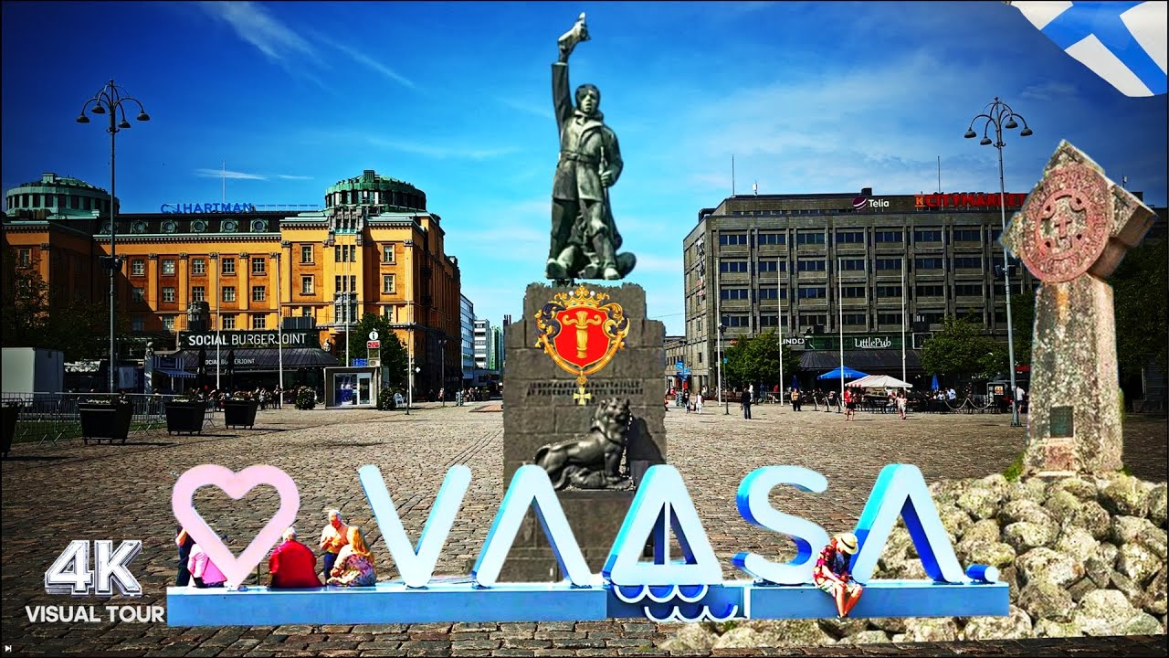 Хронология исторических колизий столицы Остроботнии, города Васса. Финляндия. #4k