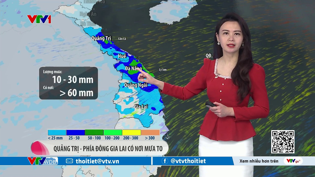 Dự báo thời tiết 12h30 - 13/03/2026 | Trung Bộ có nơi mưa to | VTVWDB