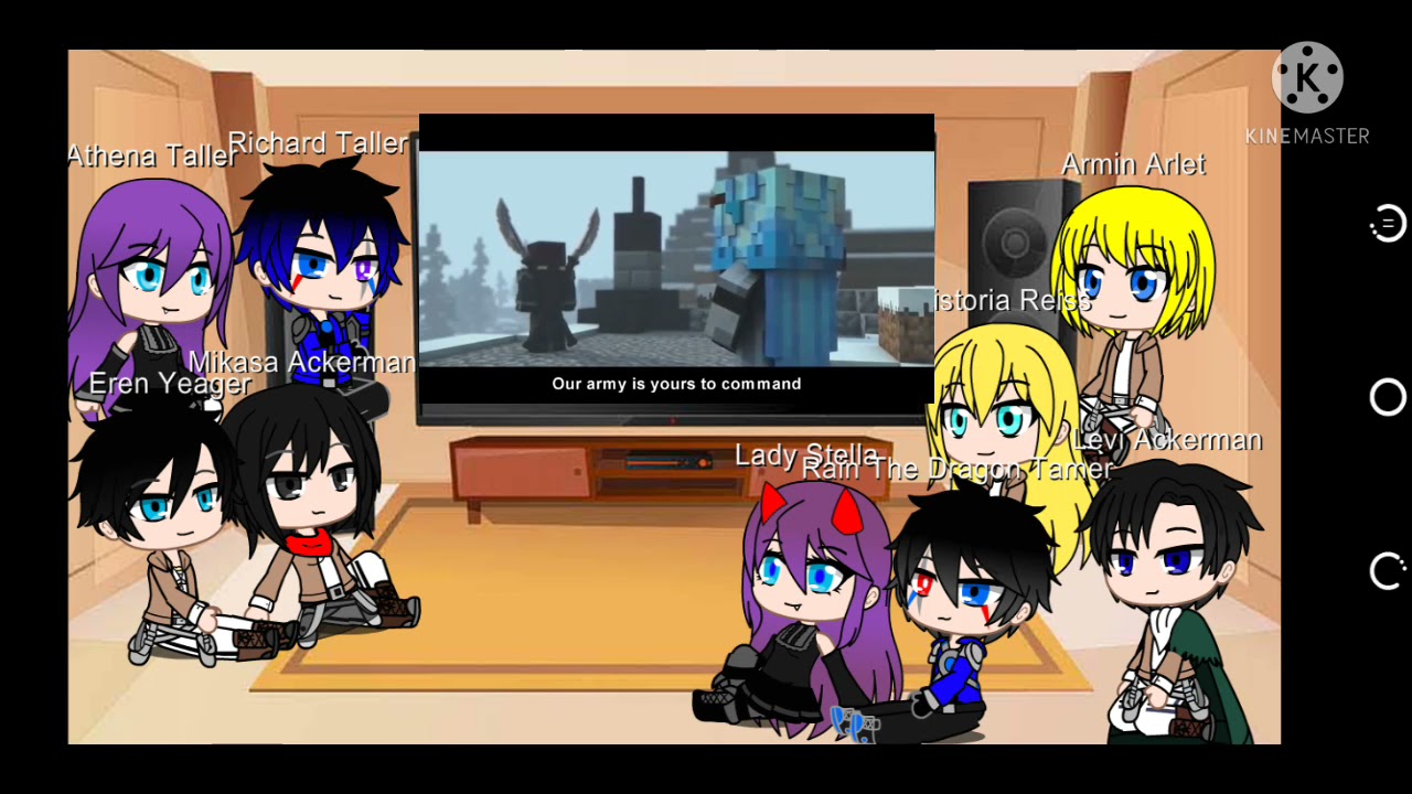 Aot react to Goodbye Rainimator  so1 Ep : (5/5) ft . Rain and stella