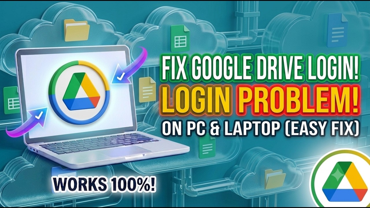 How to Fix Google Drive Login Problem in PC/Laptop (Easy Fix)