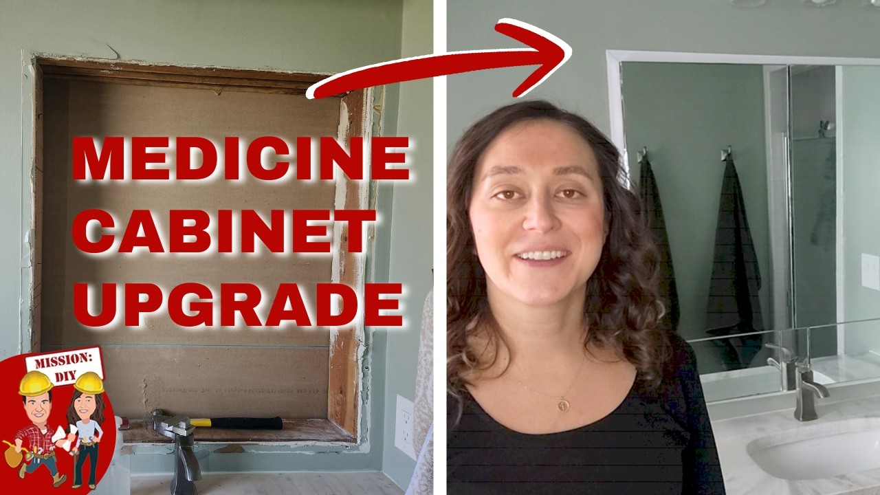DIY Bathroom Medicine Cabinet Remodel | Budget-Friendly Small Bathroom Update