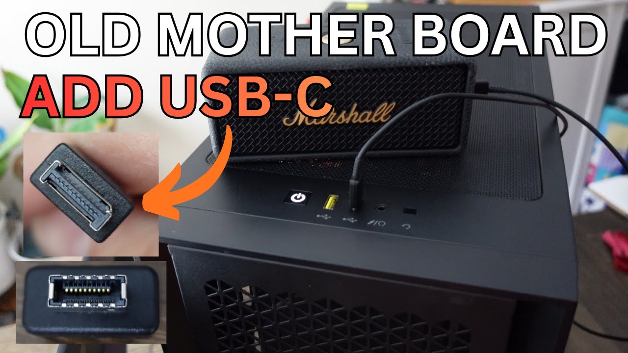 Подключение USB-C на неподдерживаемой материнской плате