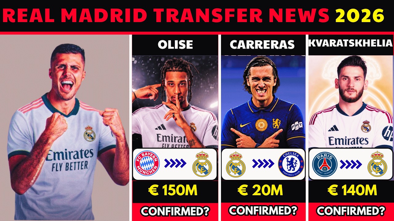 🚨 Latest Real Madrid Transfer News Summer 2026 🔥 | Rodri, Olise, Bastoni & More