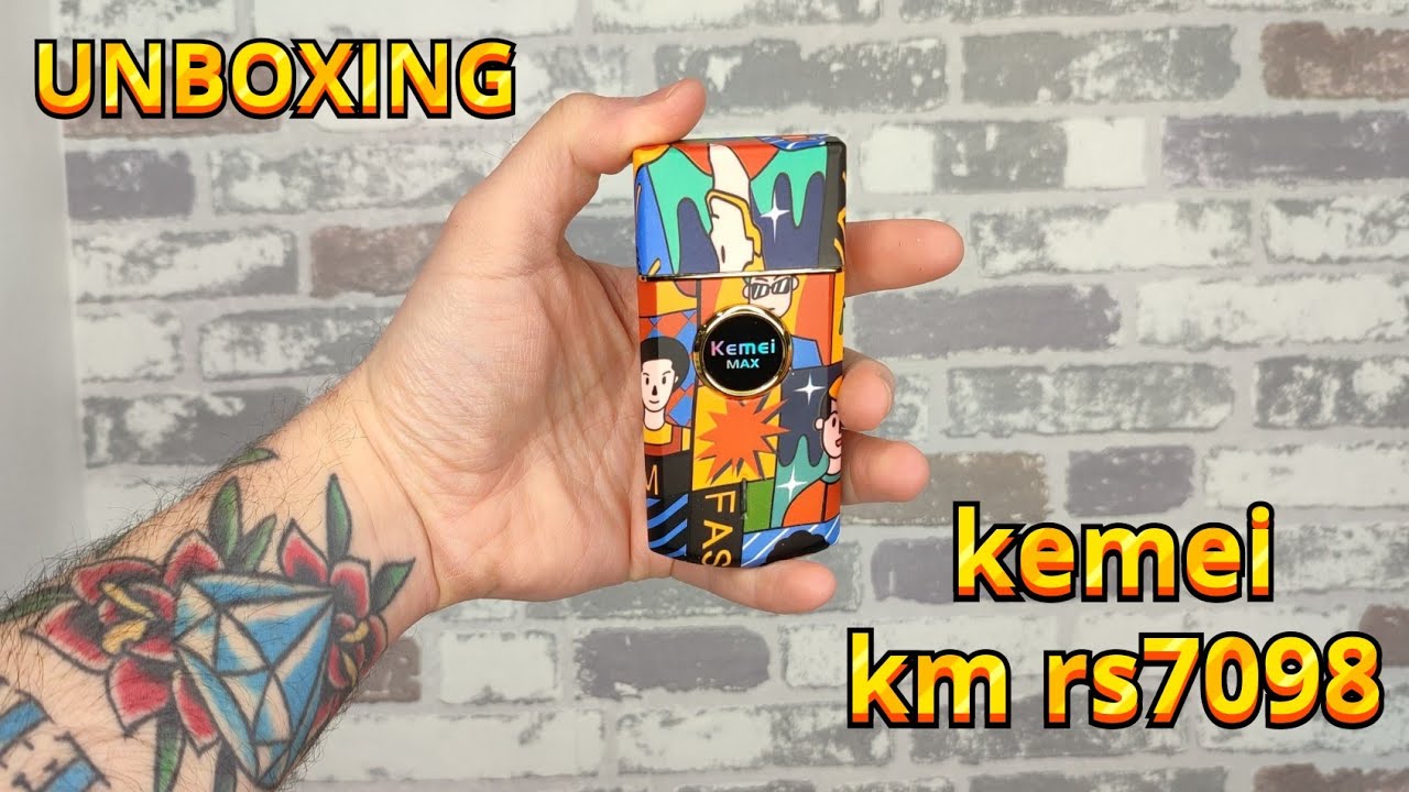 UNBOXING shaver KEMEI km rs7098