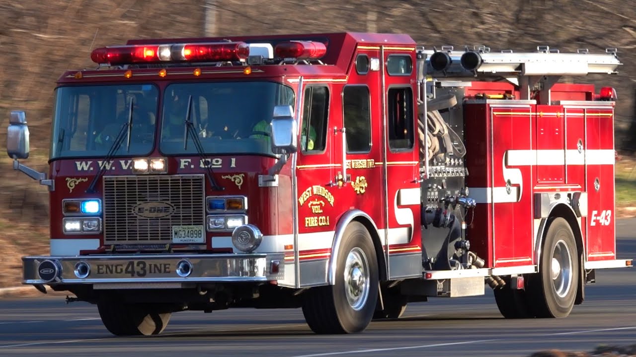 West Windsor Fire Company Engine 43 Responding 1/7/21