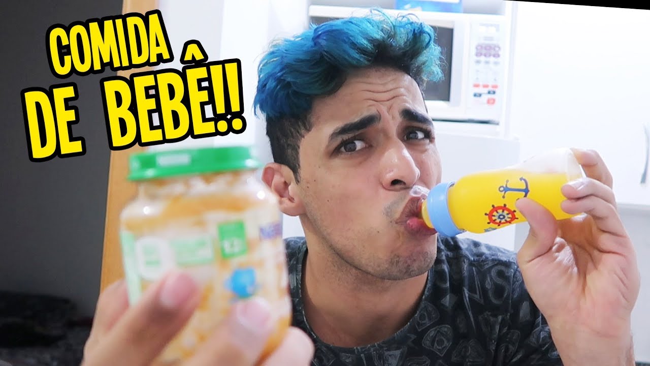 24 HORAS SÓ COMENDO COMIDA DE BEBÊ