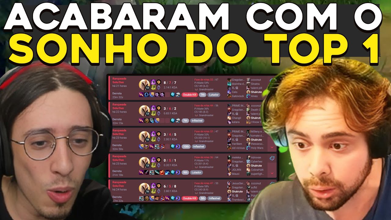 GRAGOLANDIA E COURTESY STOMPANDO O TOP 1, YODA VS TELA PRESA - RENECRODILO LEAGUE OF LEGENDS