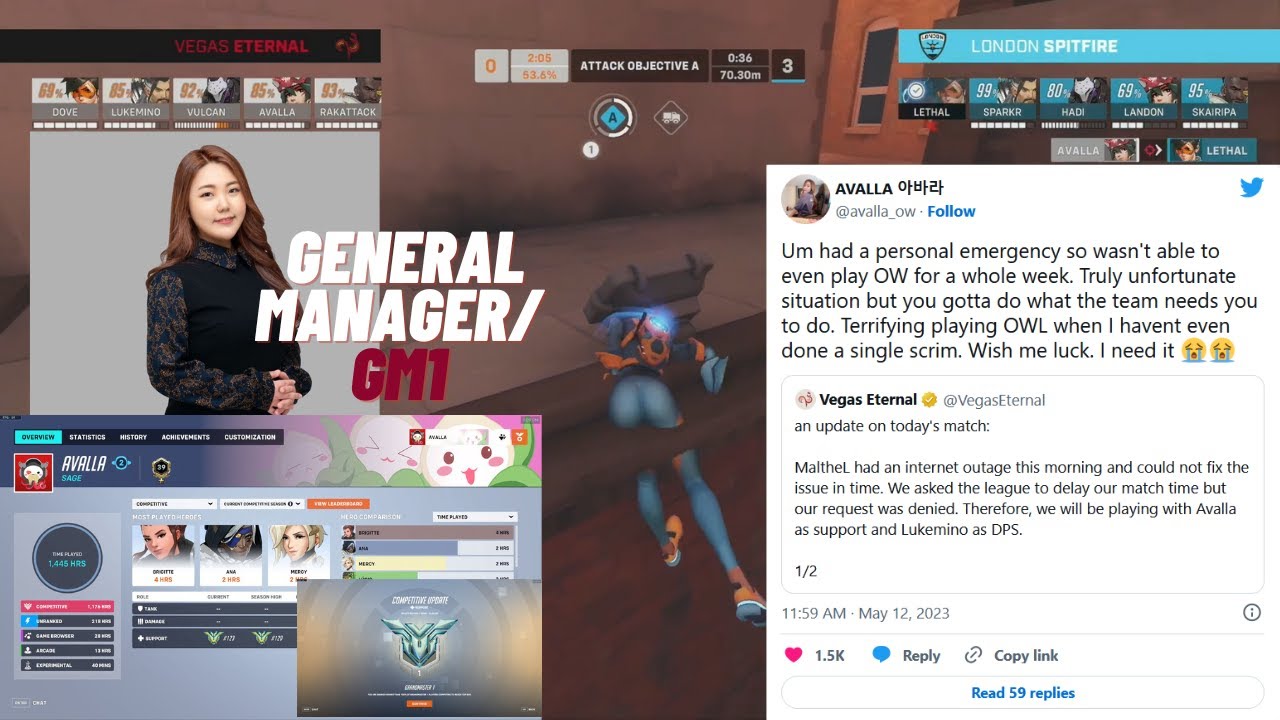 2023 Overwatch League Vegas Eternal General Manager AVALLA