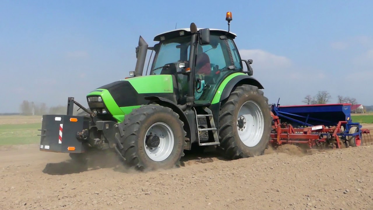 ☆Uprawa i siew jęczmienia 2018☆Deutz Fahr Agrotron m610㋡Agro Kuzyni㋡