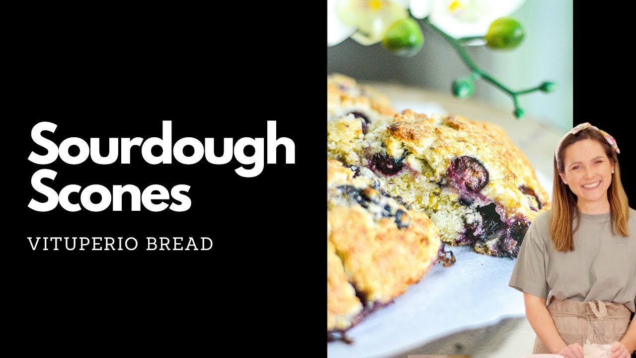 Blueberry Pistachio Scones with Sourdough Discards