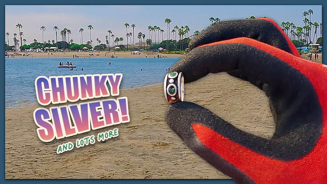 Jewelry and Six Rings Found Metal Detecting Mission Bay San Diego | Minelab Manticore | Episode 27