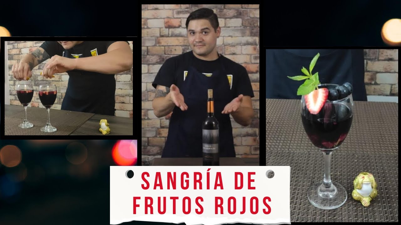 CREA TU PROPIA SANGRIA DE FRUTOS ROJOS 🍹 / COMO ABRIR UNA BOTELLA DE VINO 🍾