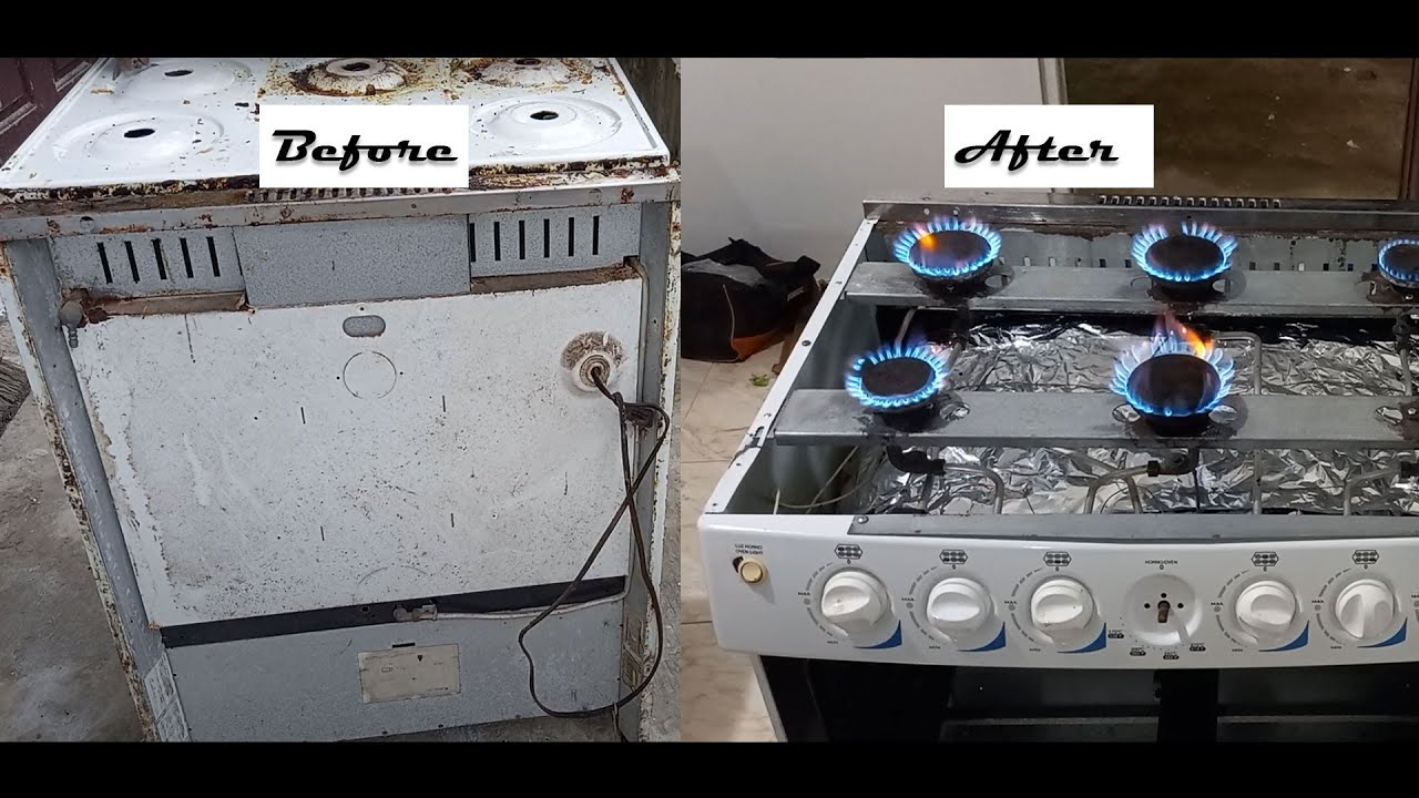15 Years Old Kelvinator 6 Burner Gas Stove Restore Part 1