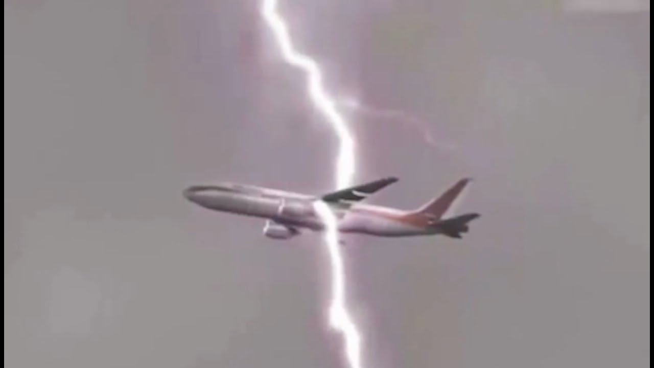Top 5 Lightning Strikes on Planes Caught on Camera ⚡✈️