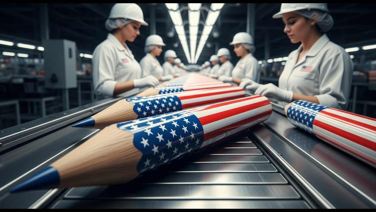 Satisfying Process: Inside a Colored Pencil Factory (Full Process)