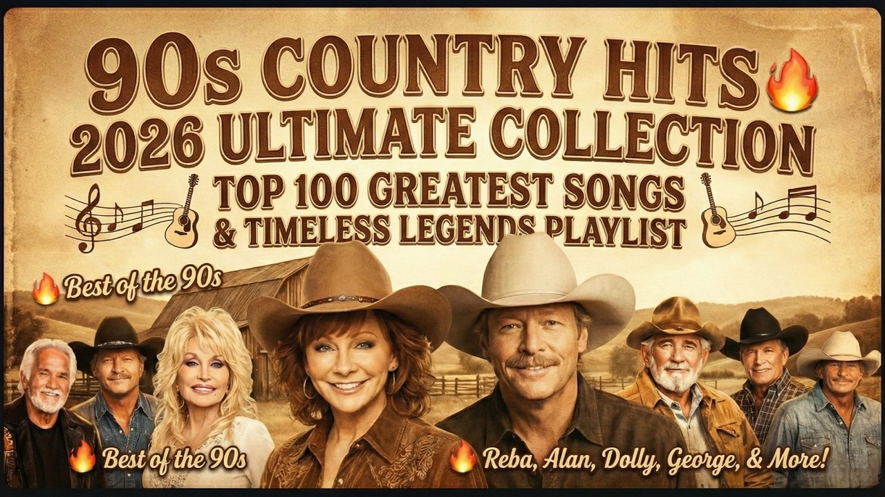 Best 90s Country Songs of All Time - 🔥🔥🔥 Tracks from Reba, Alan Jackson, Dolly, George Strait & More