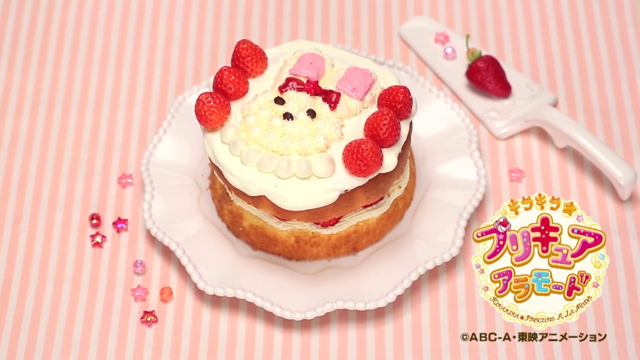 【アニマルスイーツレシピ】 うさぎショートケーキの作り方ムービー