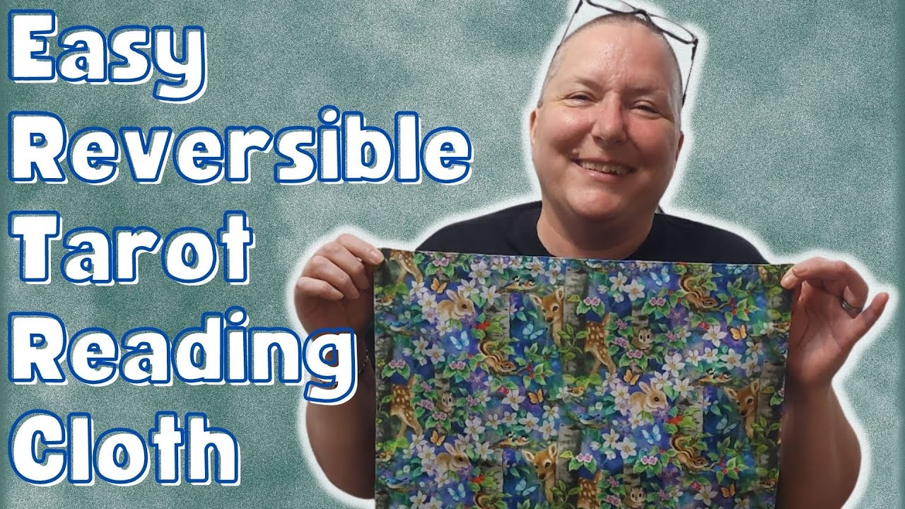 EASY BEGINNER SEWING PROJECT - Make your own reversible Tarot cloth, table cloth!