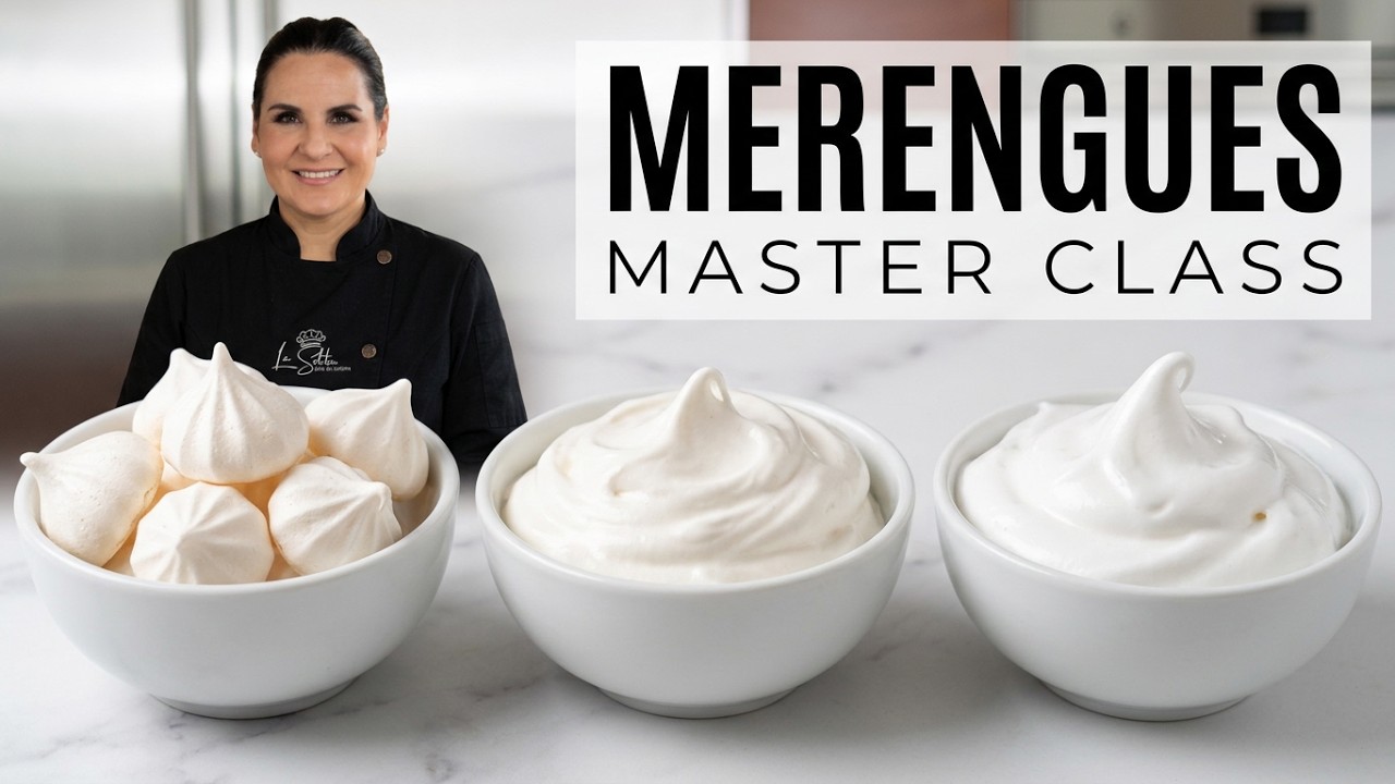 Master class de MERENGUES, los 3 tipos FRANCES, SUIZO E ITALIANO que necesita dominar