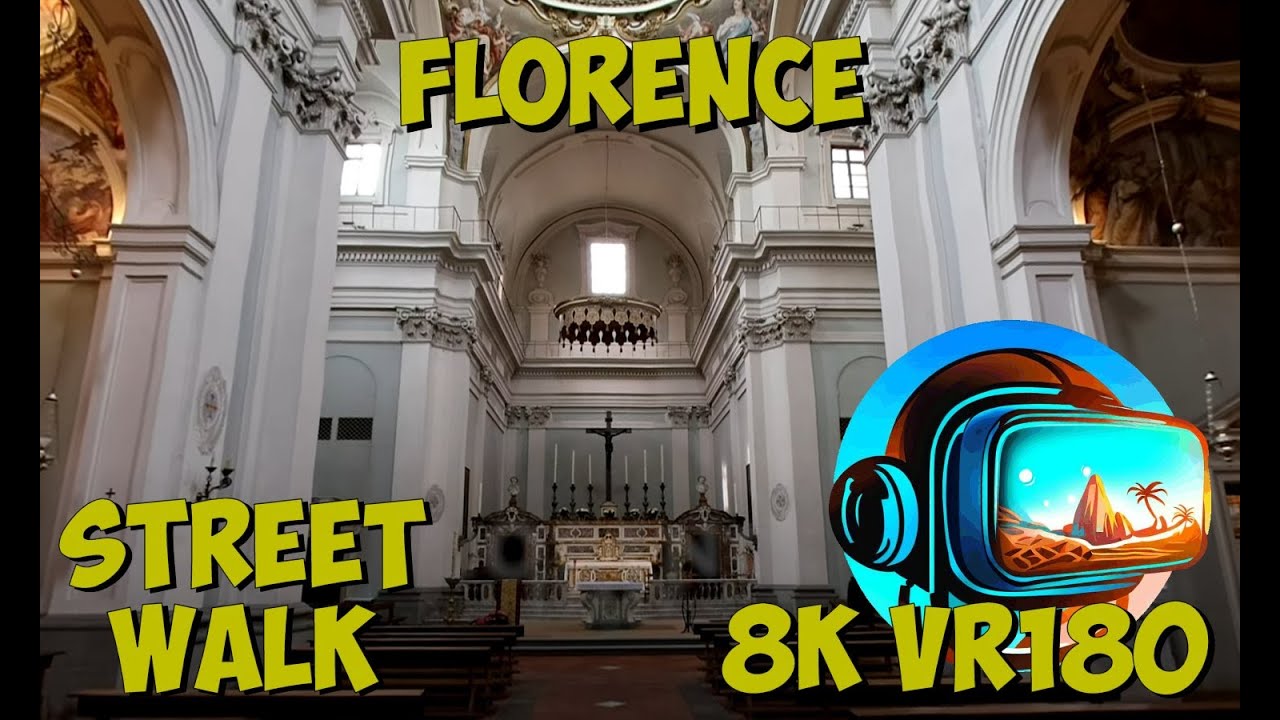 30 Florence Italy inside exploring Chiesa di San Frediano in Cestello 8K 4K VR180 3D Travel