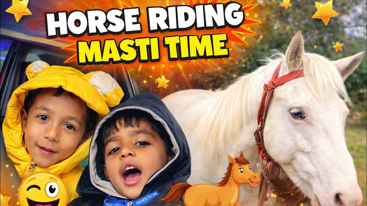 Cute Kids Horse Riding Fun 🐎 | Must Watch