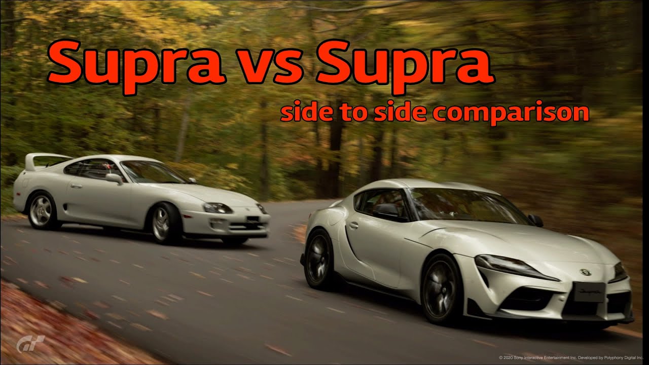 GT Sport -  Supra Battle - Supra vs Supra - Supra Comparison - old vs new #GranTurismo #Supra #Fuji