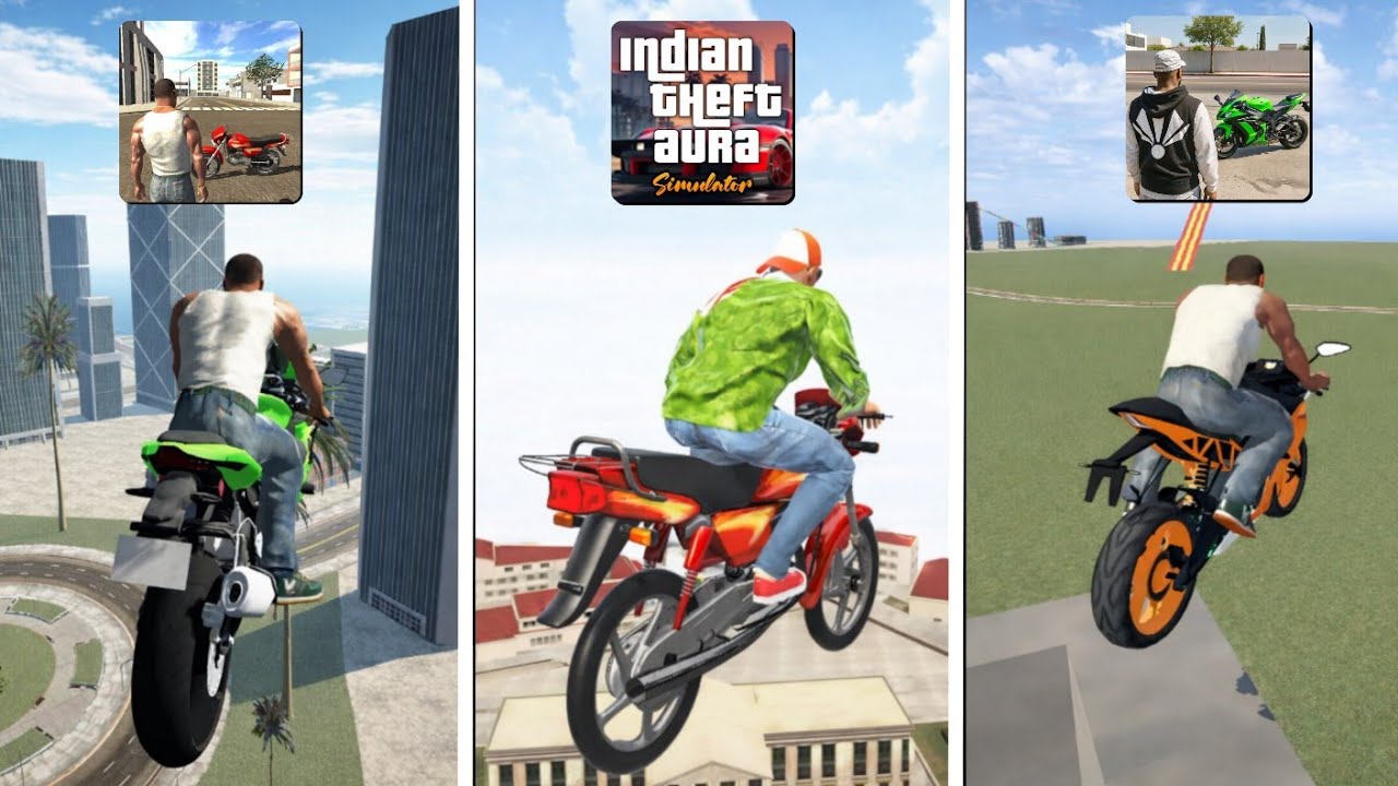Bike Jump from Highest Building in Indian GTA Games! 🏍️💥