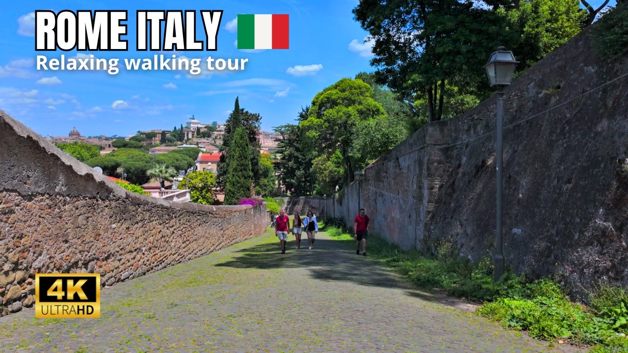 PEACEFUL ROME: Slow Walking Tour Through the Eternal City | 4K Italy