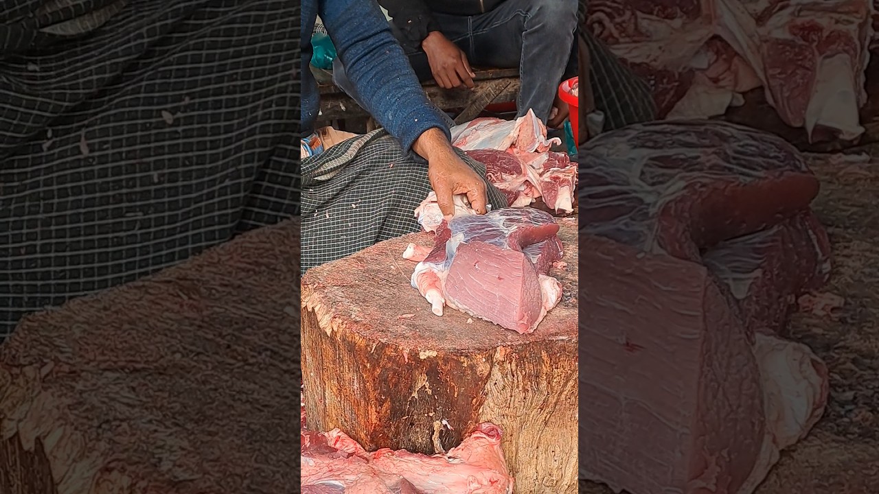 Solid  meat 🍖  CUTTING #shortvideo #meatmarket #meatindustry