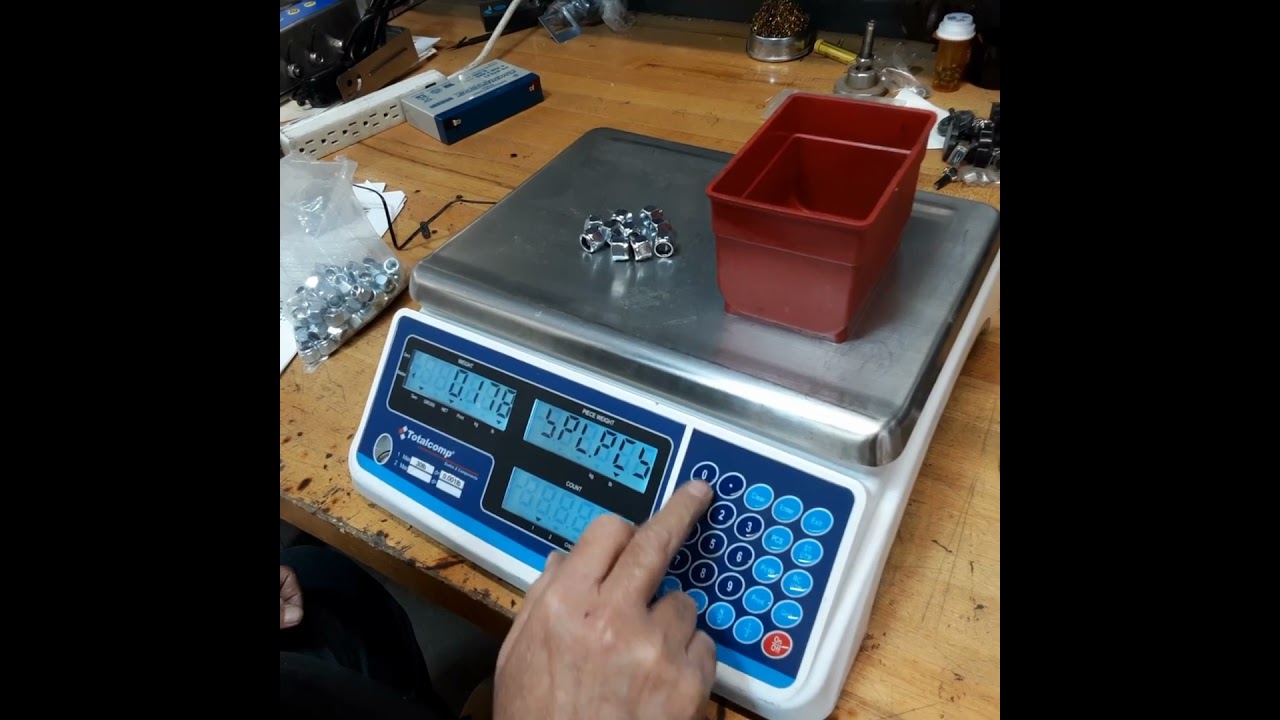 Setting up Bench Scale for Parts Counting