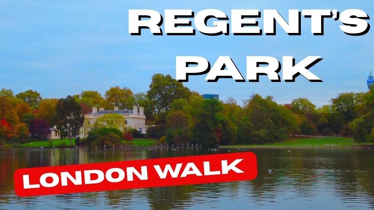 LONDON Autumn 4K Walk 🍂 | St John’s Wood - REGENT'S PARK | Peaceful Walk, Natural Sounds ASMR