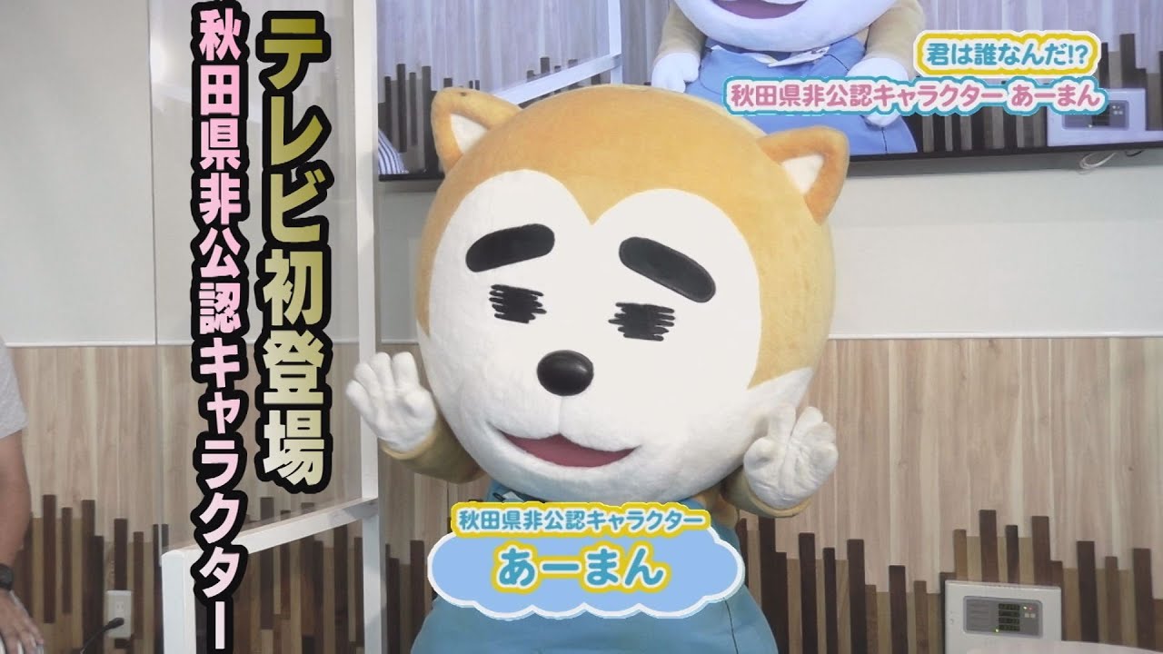 テレビ初登場！秋田県非公認キャラクターあーまん