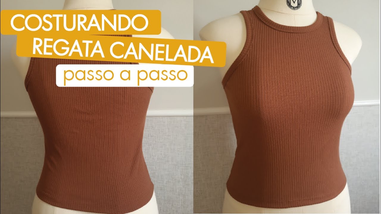 COMO FAZER REGATA EM MALHA CANELADA